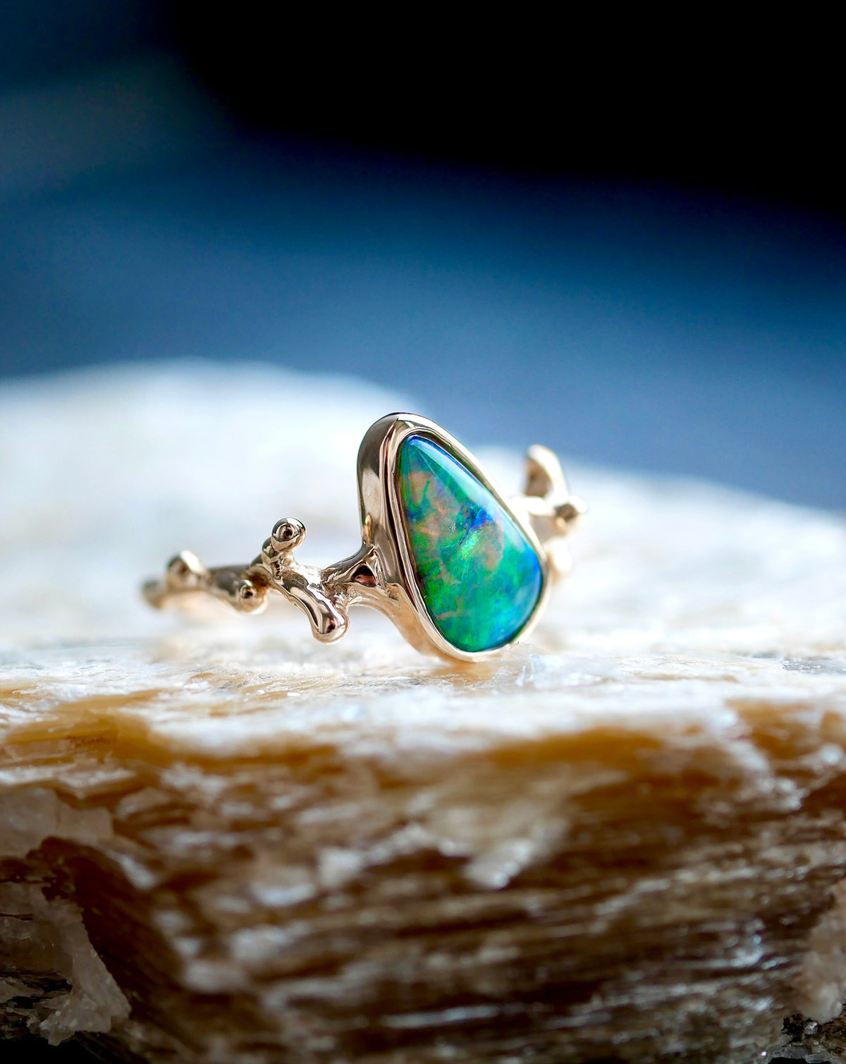 《YOSHIMI NOGUCHI JEWELRY》K10YG ブラックオパール ring