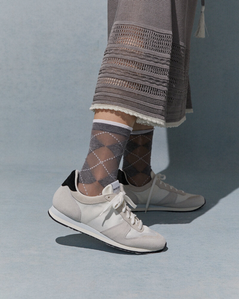 【NEW】AM-15B / SEE-THROUGH ARGYLE SOCKS