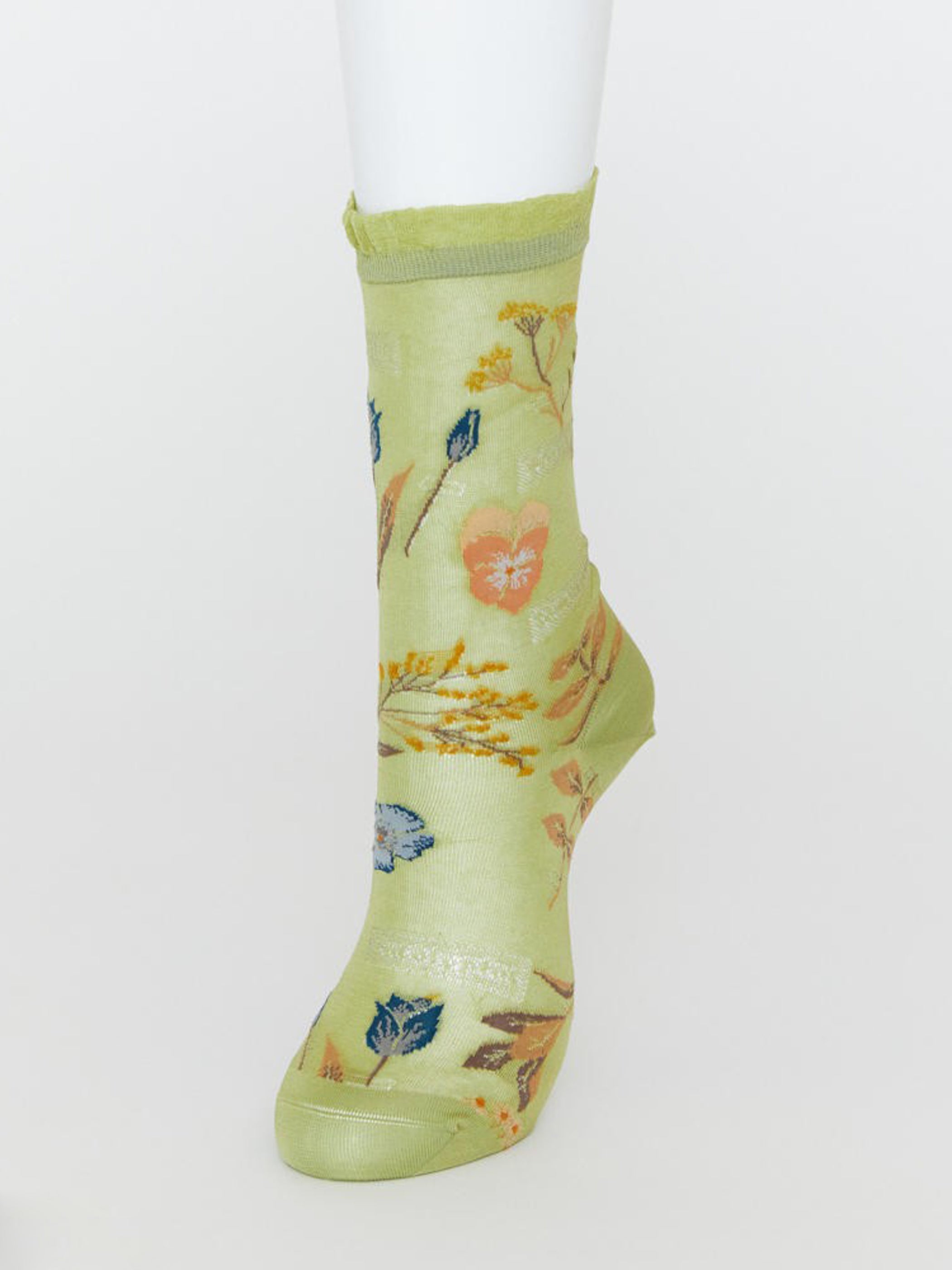 PRESSED FLOWER SOCKS