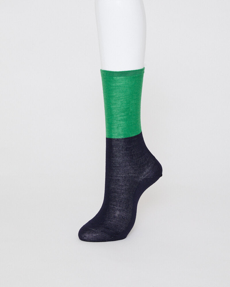 TWO TONE RIB SOCKS