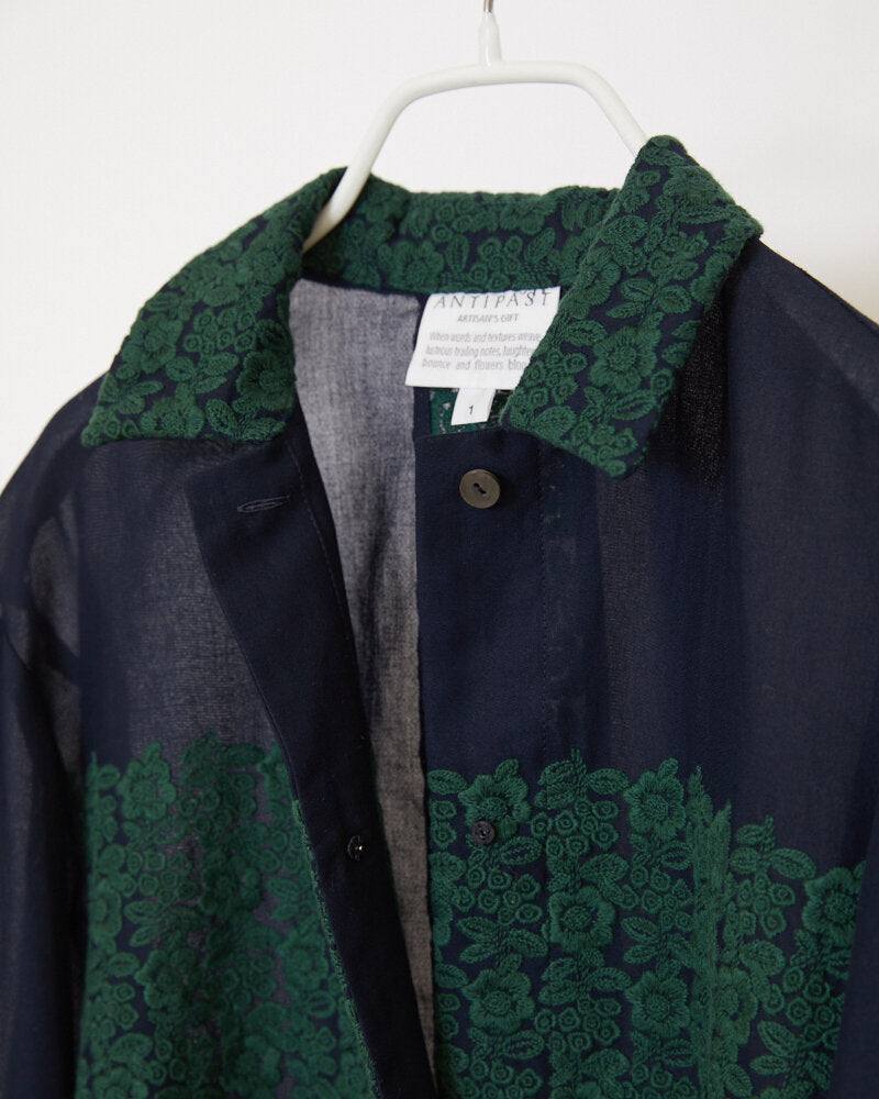 EMBROIDERY BLOUSE / BLACK*BLACK