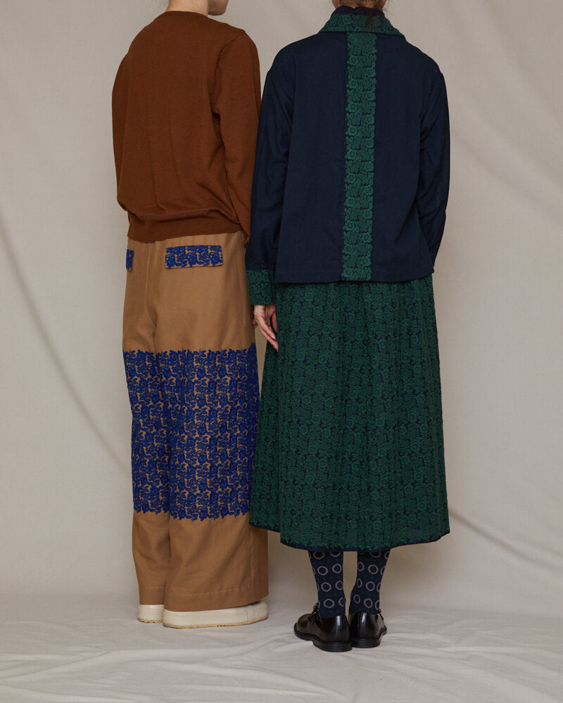 EMBROIDERY BLOUSE / BLACK*BLACK