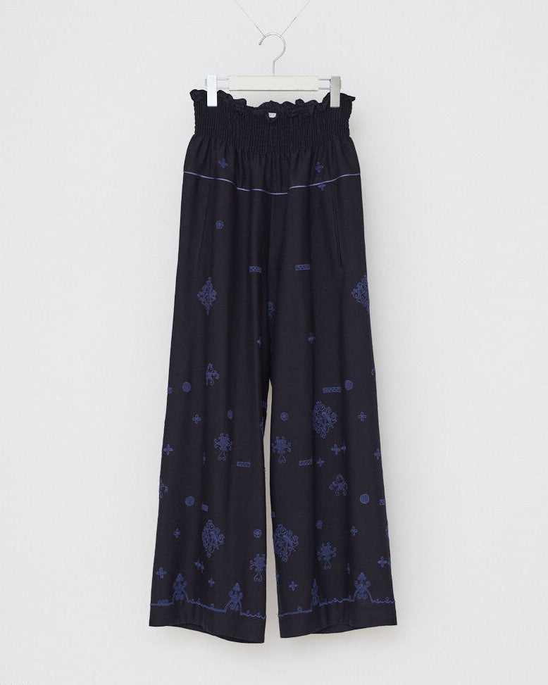 EMBROIDERED PANTS