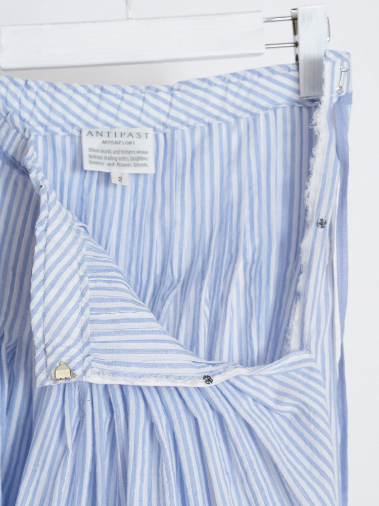 TUCKED SKIRT / BLUE