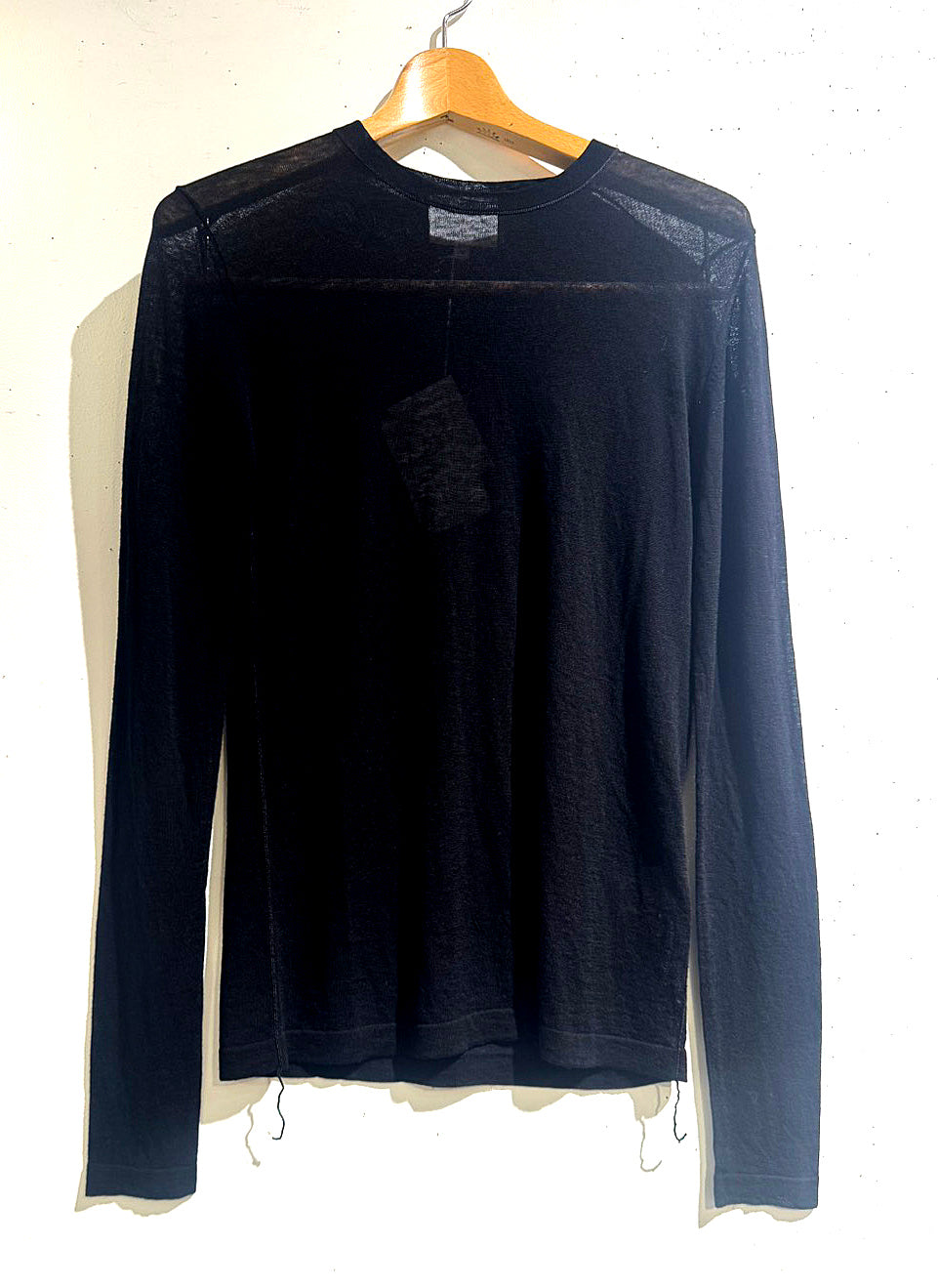 WOOL KNIT PULLOVER / BLACK