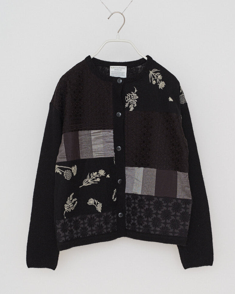 EMBROIDERY PATCH-WORK CARDIGAN