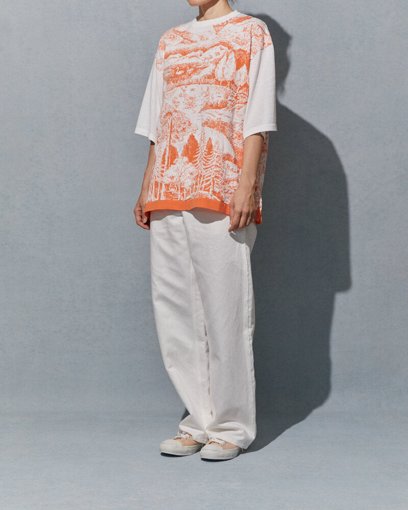 【NEW】GP1L / COTTON-LINEN DENIM PANTS / WHITE