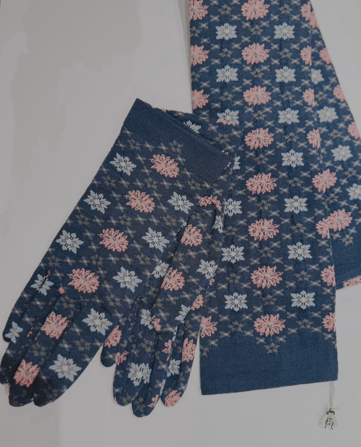 SOCK KNIT GLOVES / NG1-807/ NAVY