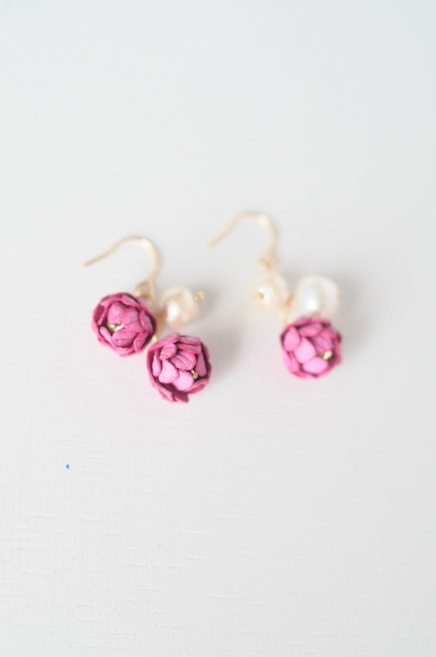 14kgf Bouton Pearl ピアス/イヤリング
