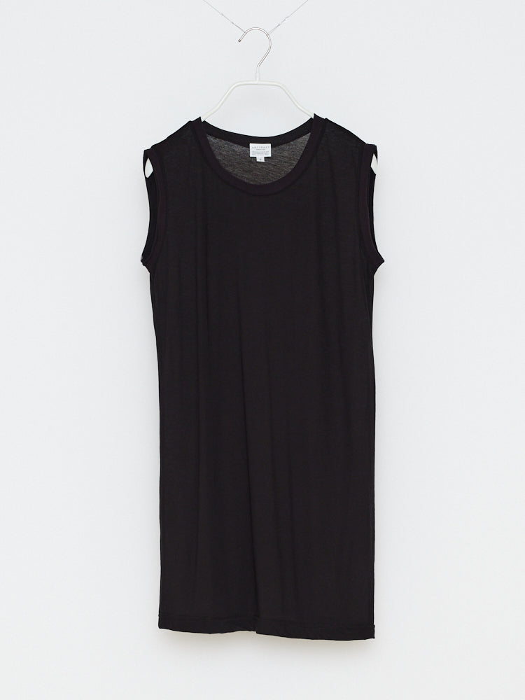 COTTON SLEEVELESS TOPS with MESH