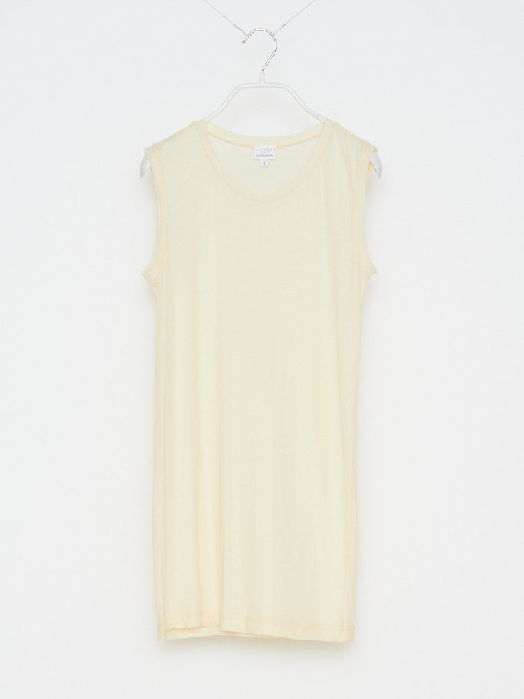 COTTON SLEEVELESS TOPS with MESH