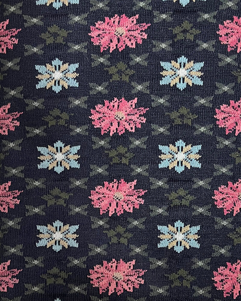 SOCK KNIT MUFFLER / KALEIDOSCOPE / M46-807(蜂モチーフ付)