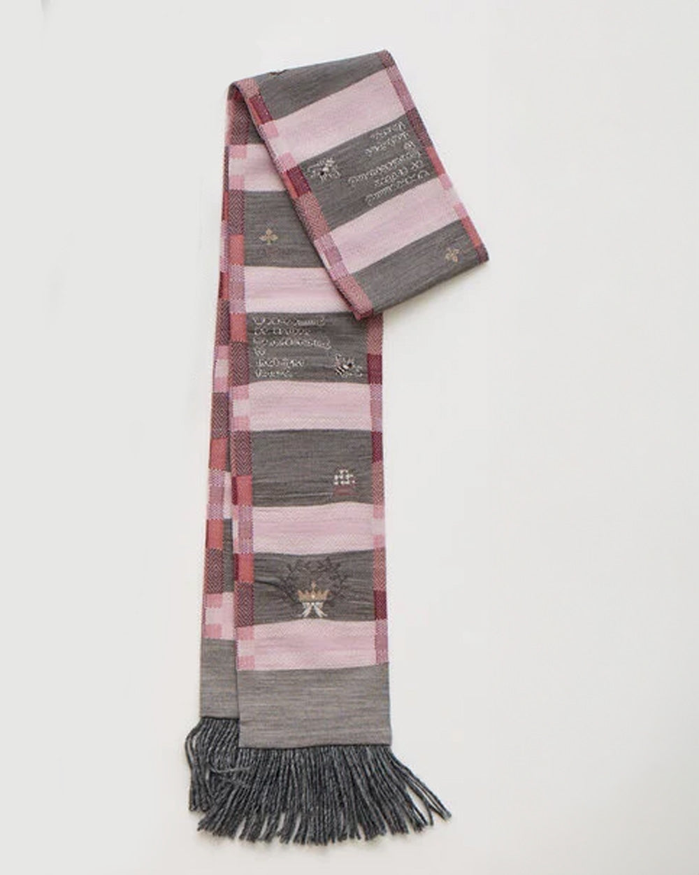 SOCK KNIT MUFFLER W/FRINGE