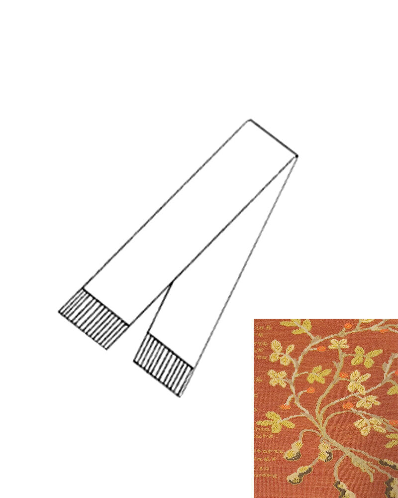 SOCK KNIT MUFFLER W/FRINGE