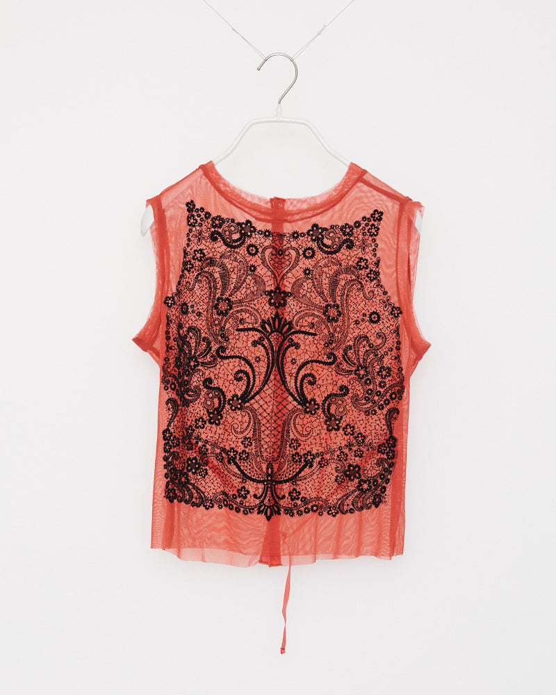 **MESH: ORANGE**MESH N/S WITH FLOCK