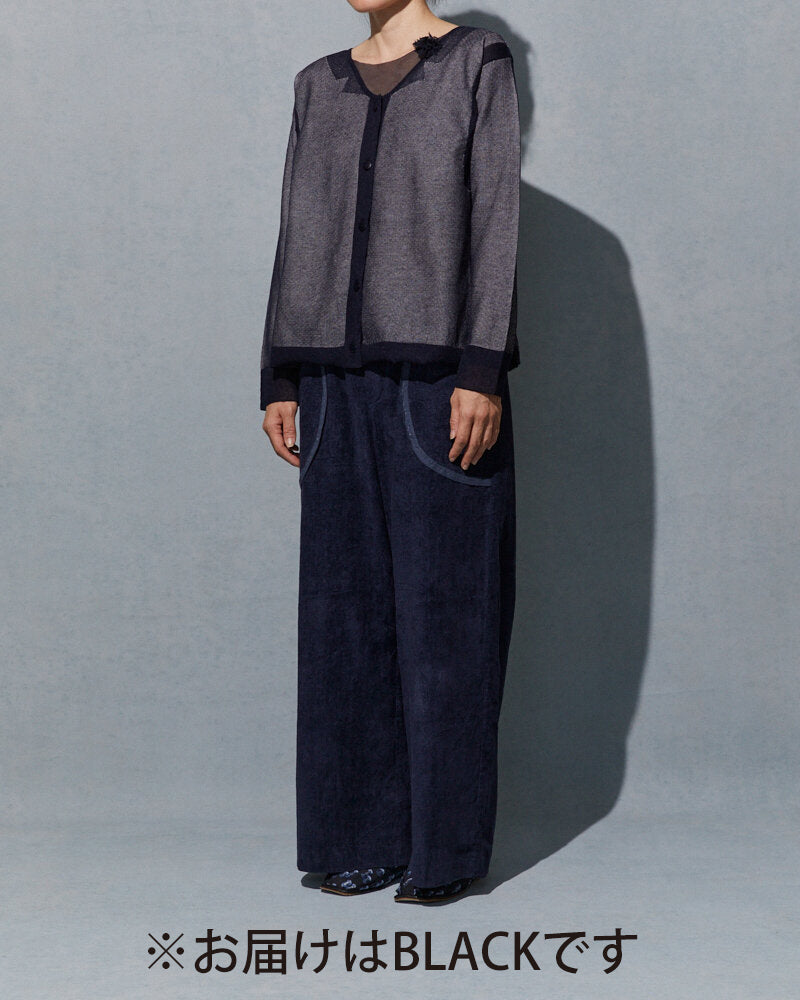 MT0B / MESH PULLOVER / BLACK