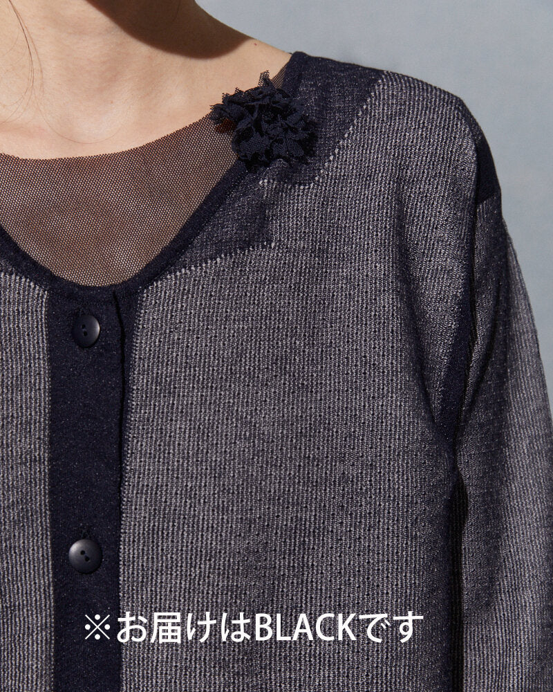 MT0B / MESH PULLOVER / BLACK