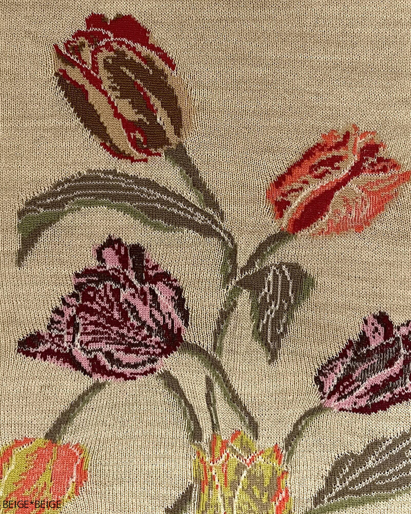 SOCK KNIT DRESS BEIGE*BEIGE