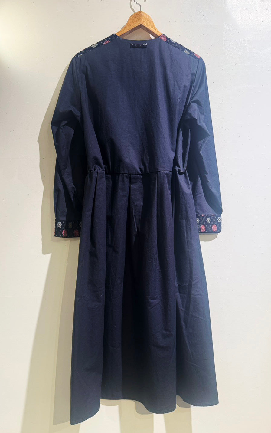 SOCK KNIT DRESS / NAVY*NAVY