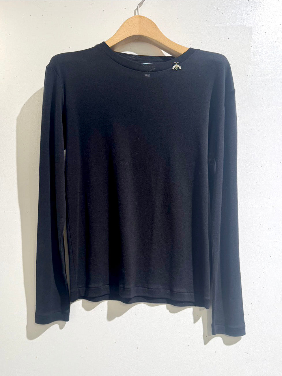 KNT252/C-F T-SHIRT / BLACK