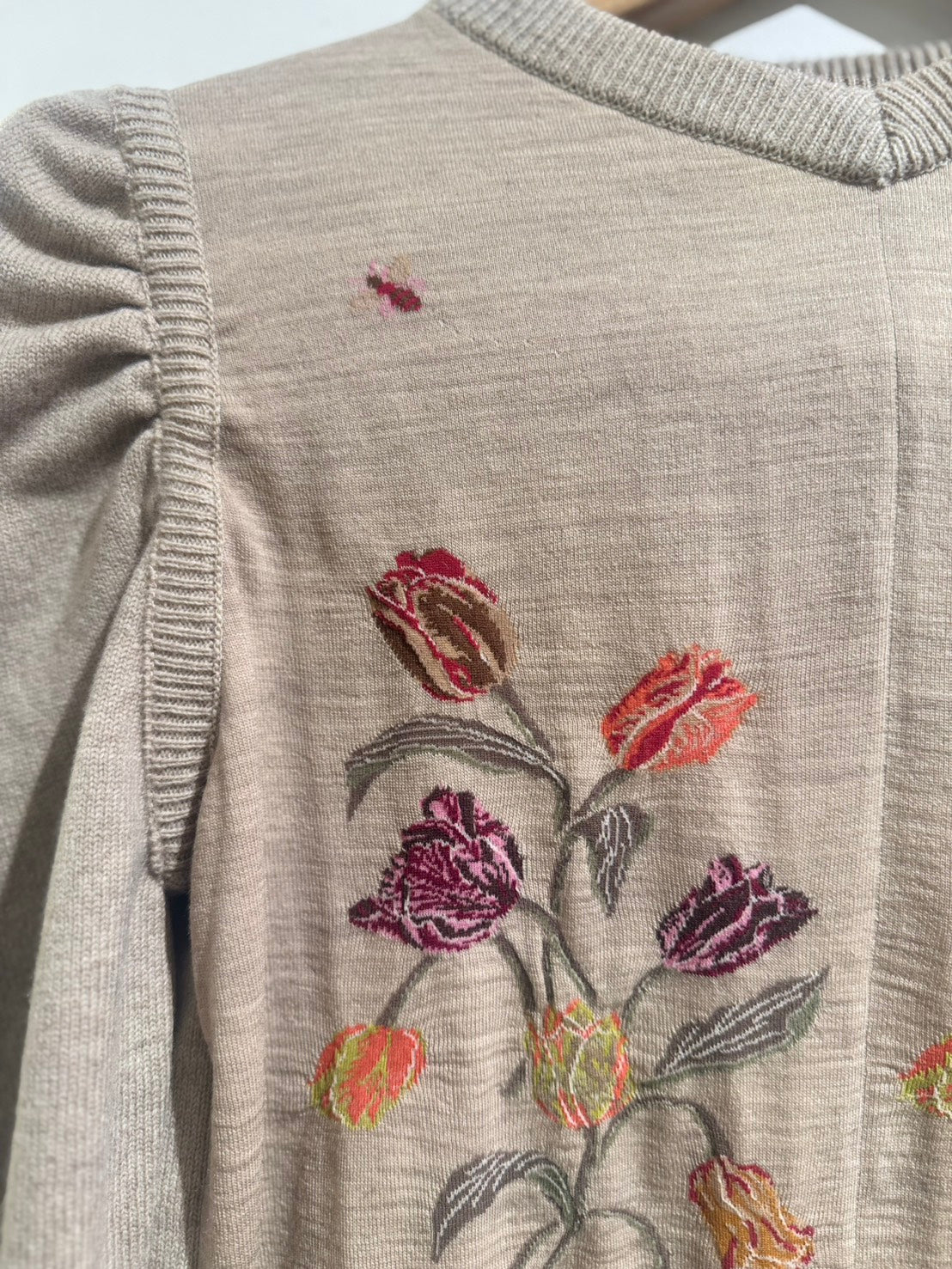 SOCK KNIT PULLOVER / BEIGE*IVORY