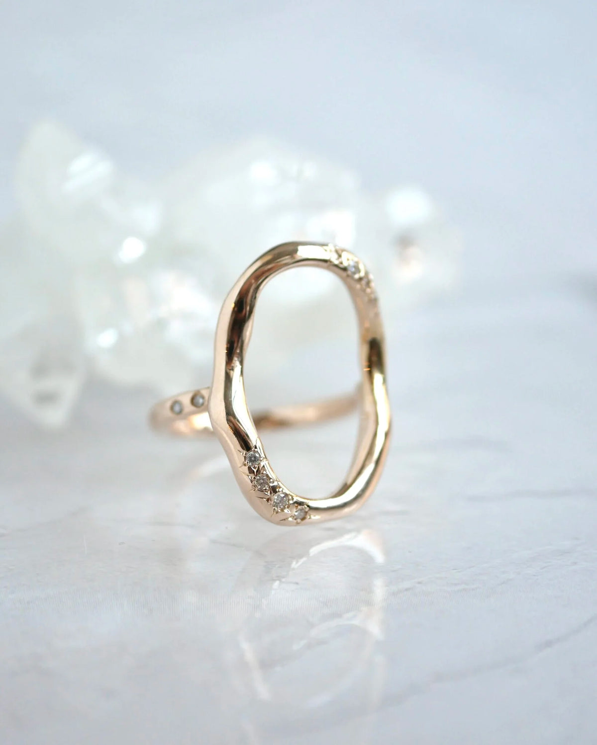 《YOSHIMI NOGUCHI JEWELRY》K10 yellow gold stream of water ring