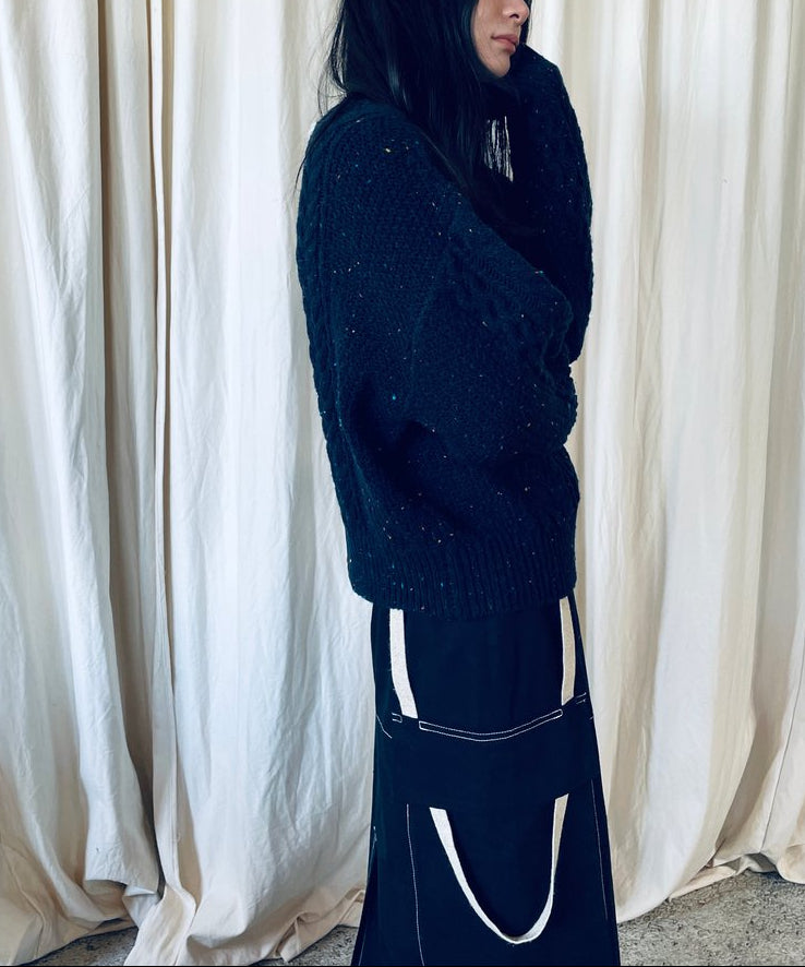 navy skirt