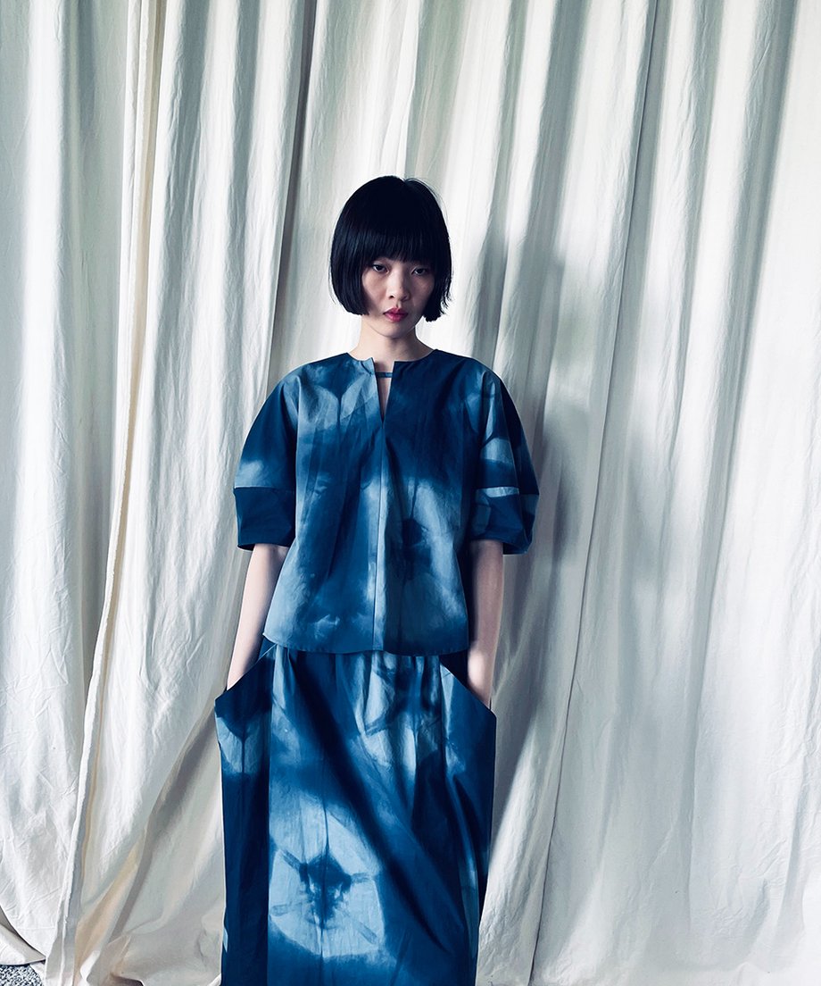 sk-30A / shibori skirt