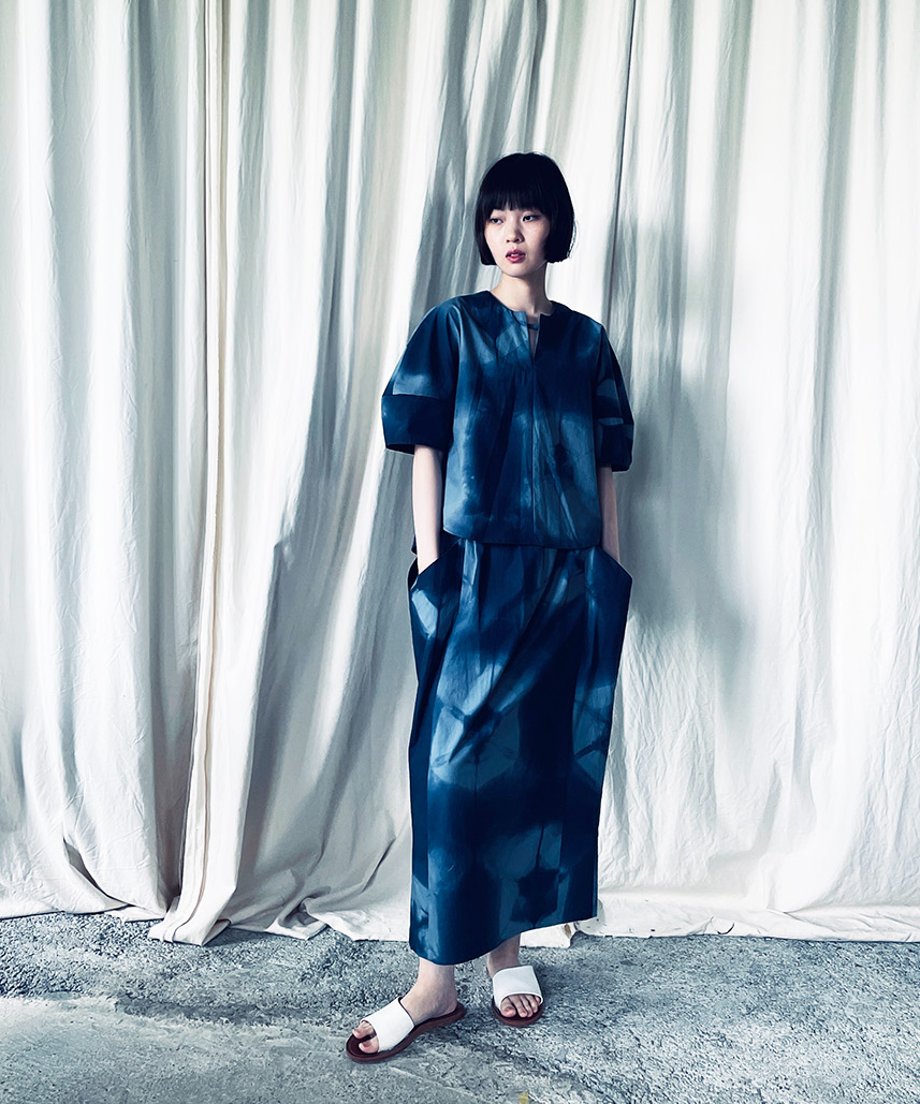 st-109A / shibori gather pull