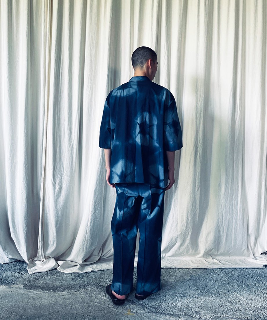 st-114A / shibori half shirt