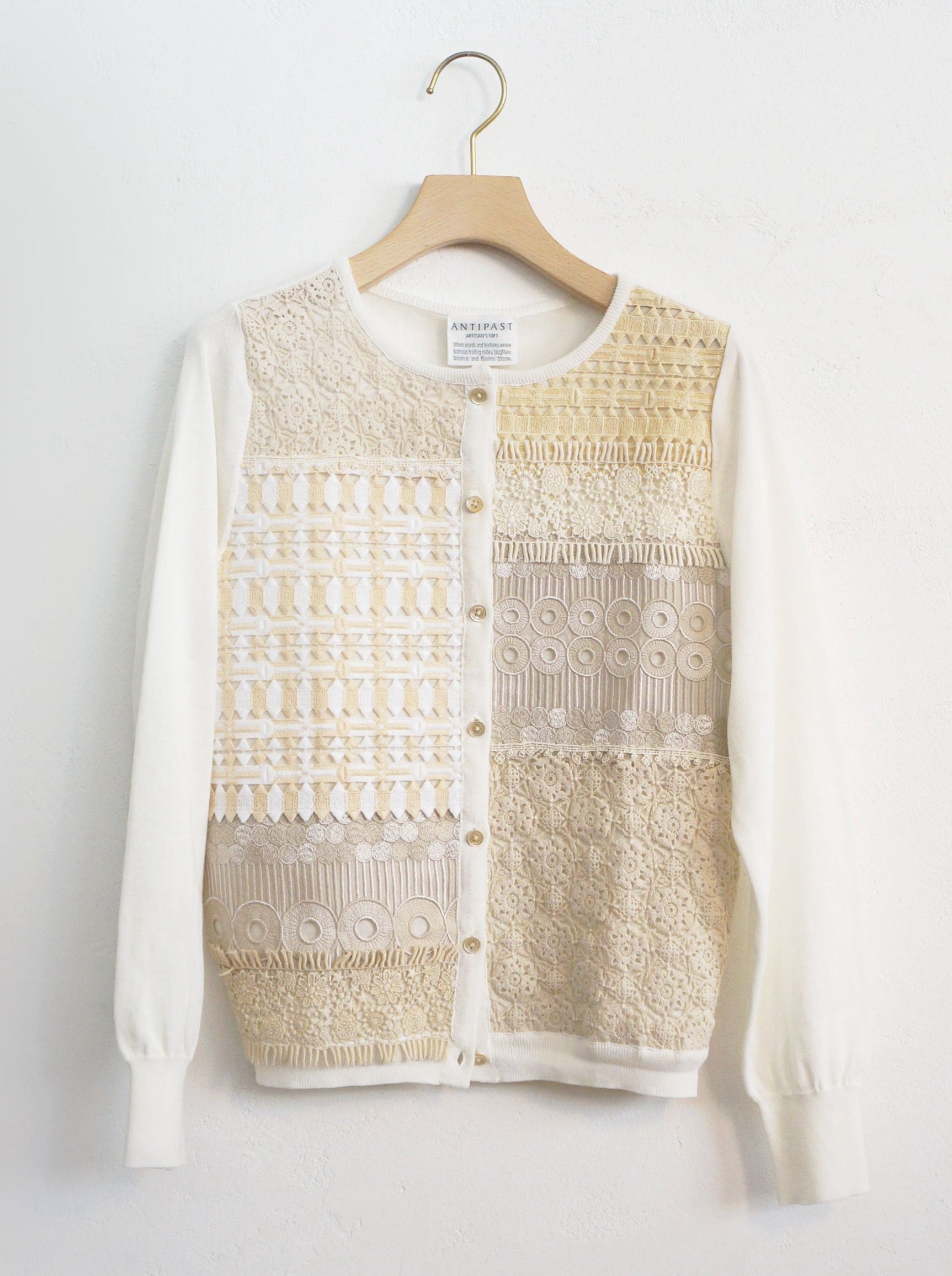 LACE PATCHWORK CARDIGAN