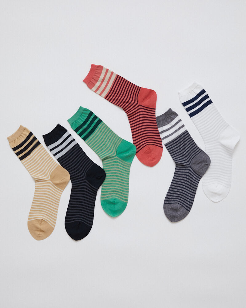 【NEW】AM-813 / COLOR BORDER SOCKS