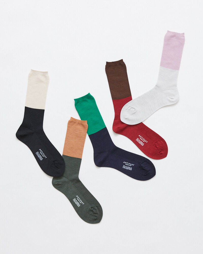 TWO TONE RIB SOCKS