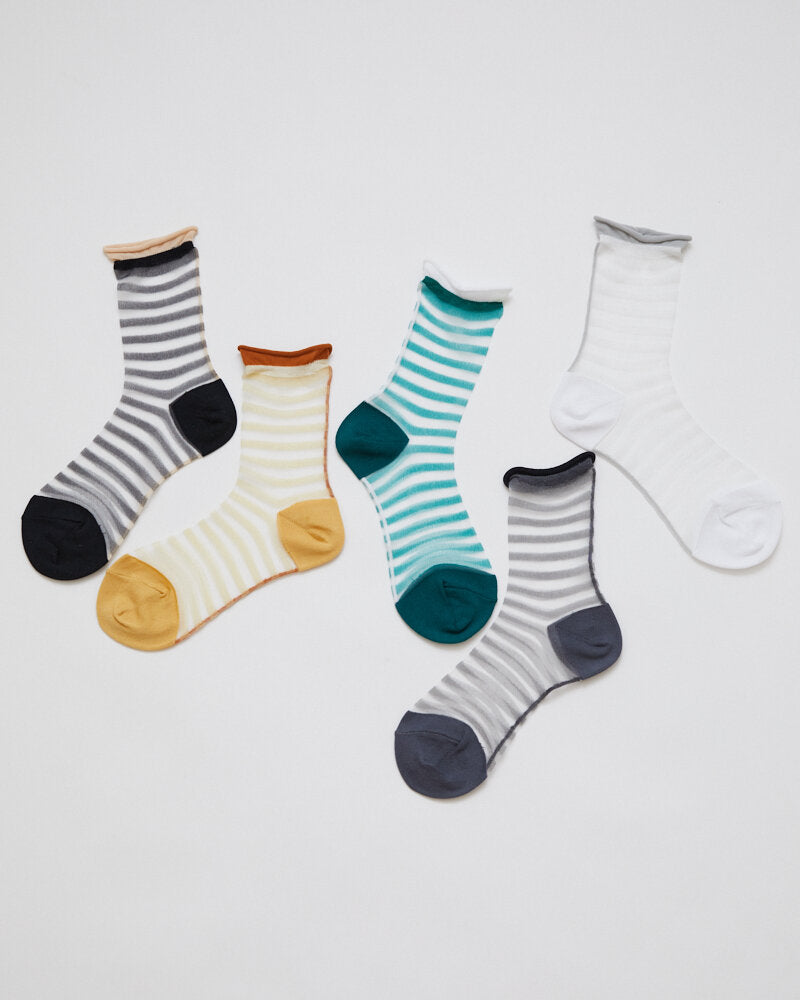 【NEW】AS-191A / CROSSED STRIPE SOCKS