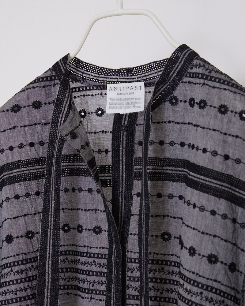【NEW】EB246 / EMBROIDERY BLOUSE / BLACK