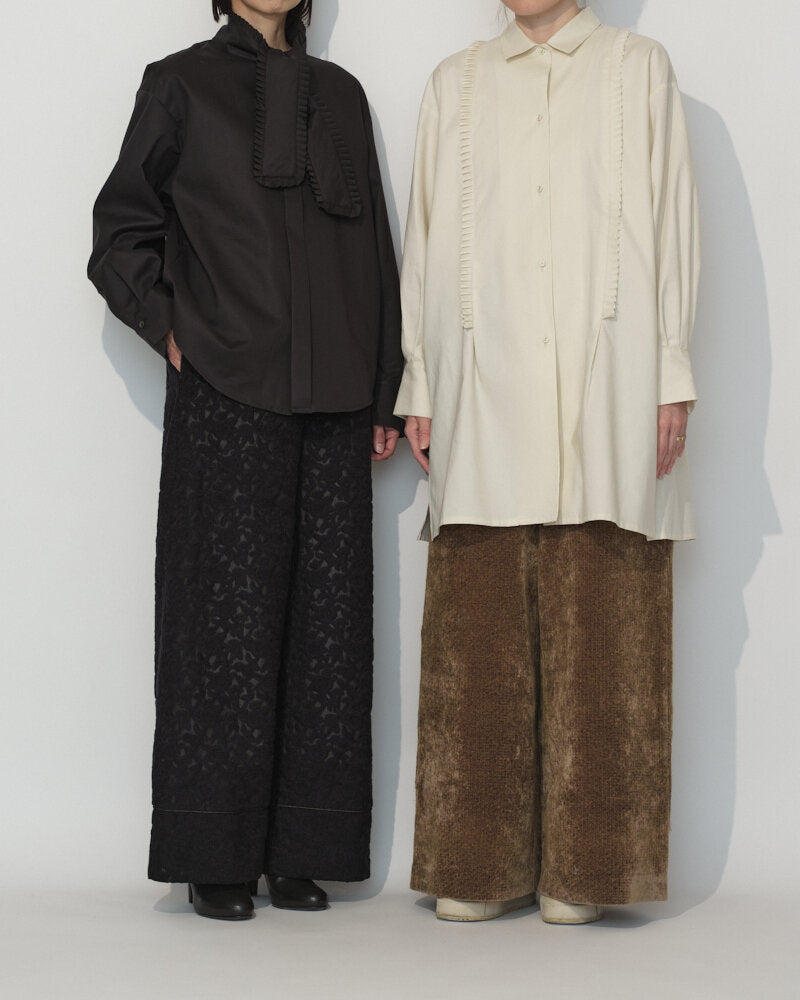 ORGANDY EMBROIDERED PANTS