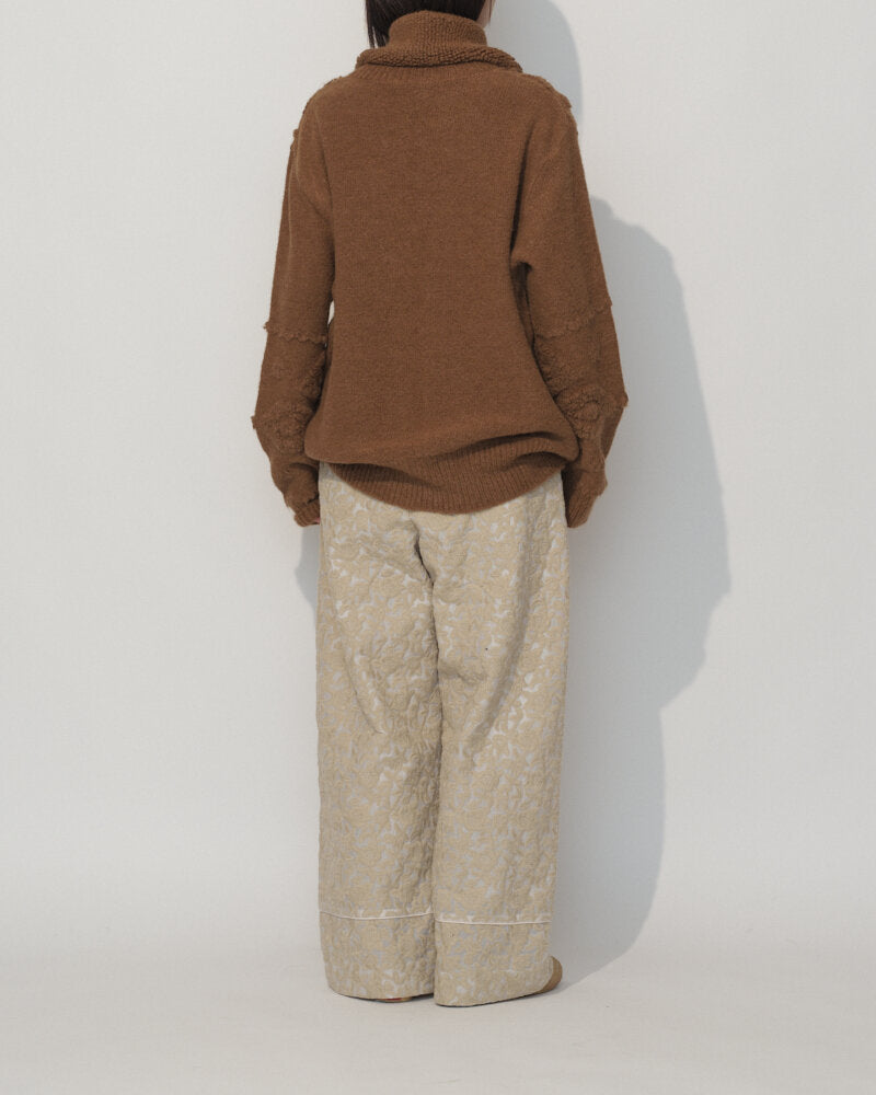 ORGANDY EMBROIDERED PANTS