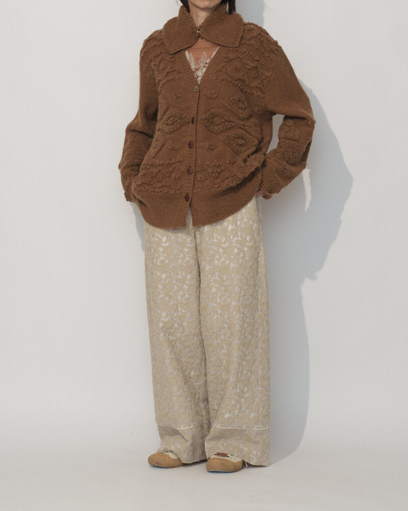ORGANDY EMBROIDERED PANTS