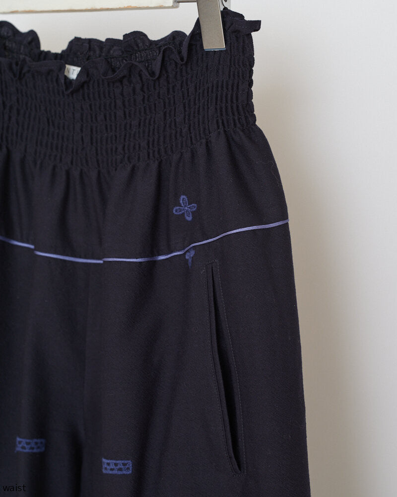 EMBROIDERED PANTS