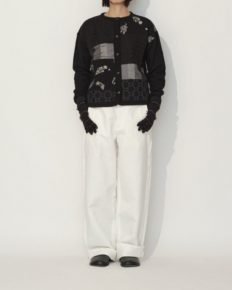 EMBROIDERY PATCH-WORK CARDIGAN