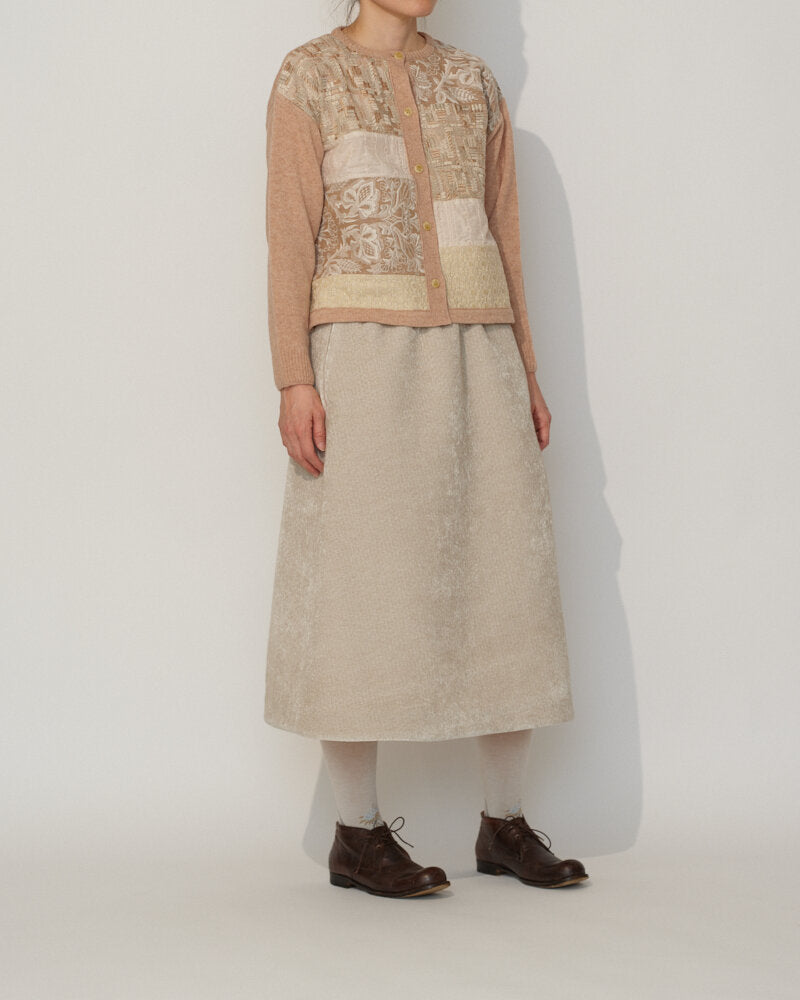 EMBROIDERY PATCH-WORK CARDIGAN