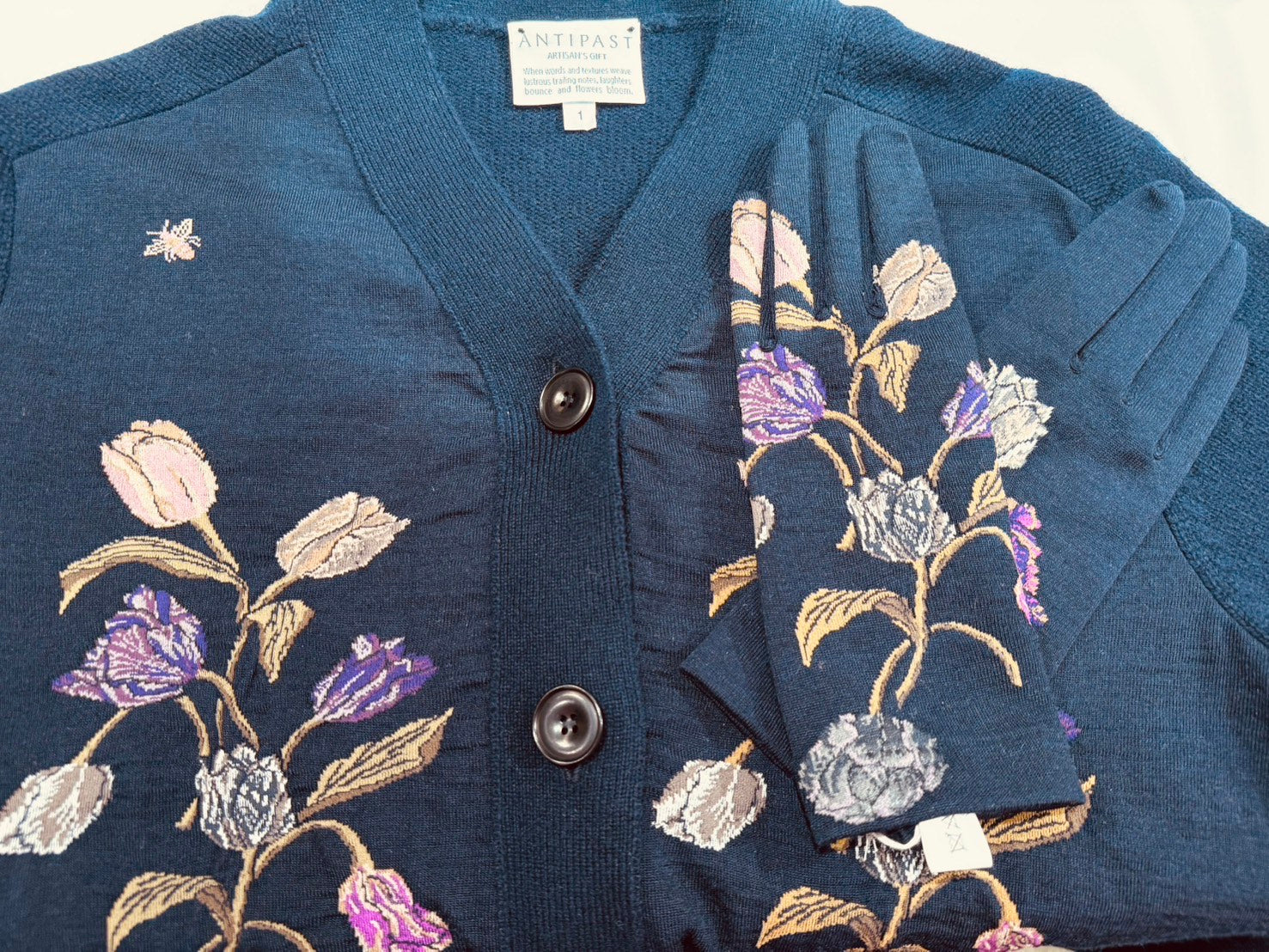 SOCK KNIT V-CD / NAVY*NAVY