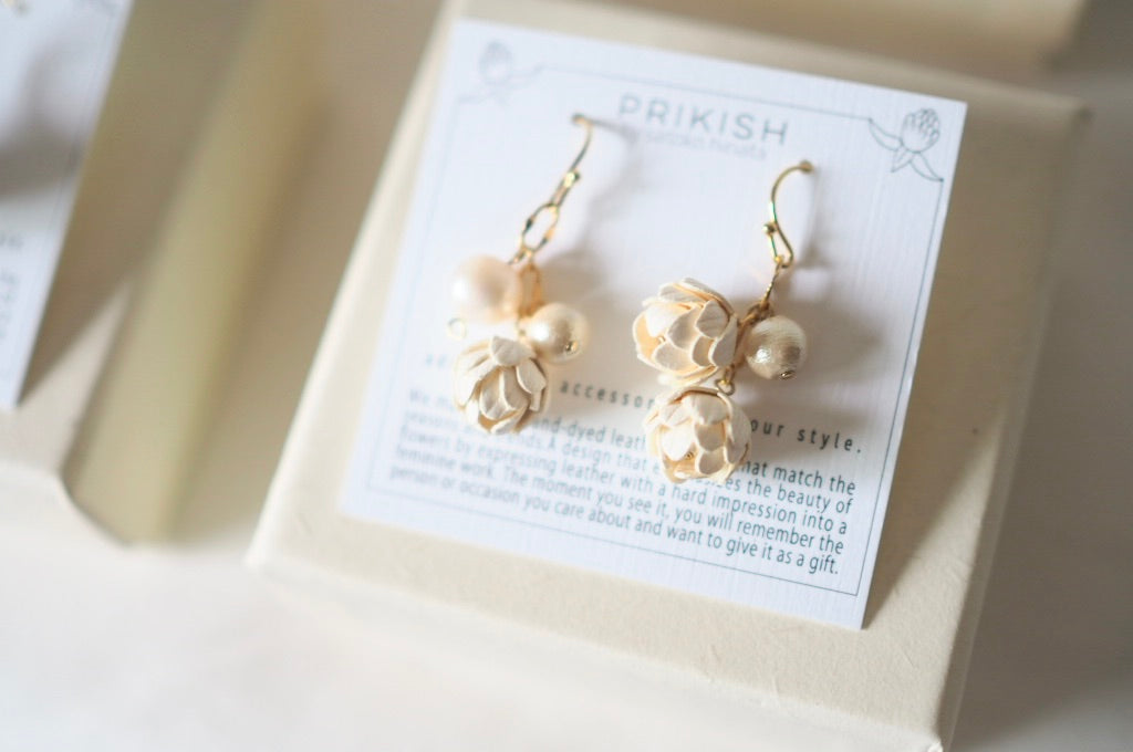 14kgf Bouton Pearl ピアス/イヤリング