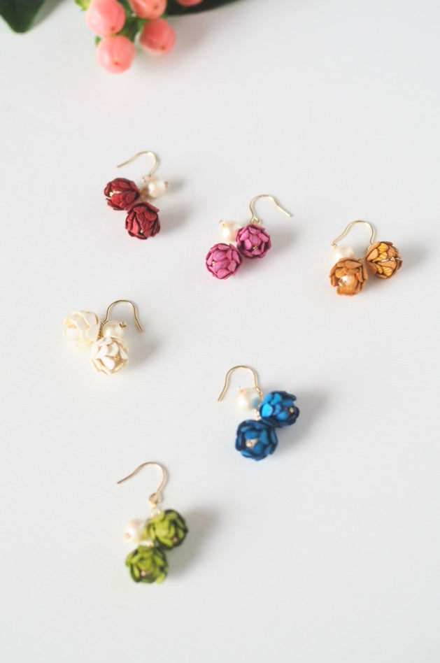 14kgf Bouton Pearl ピアス/イヤリング