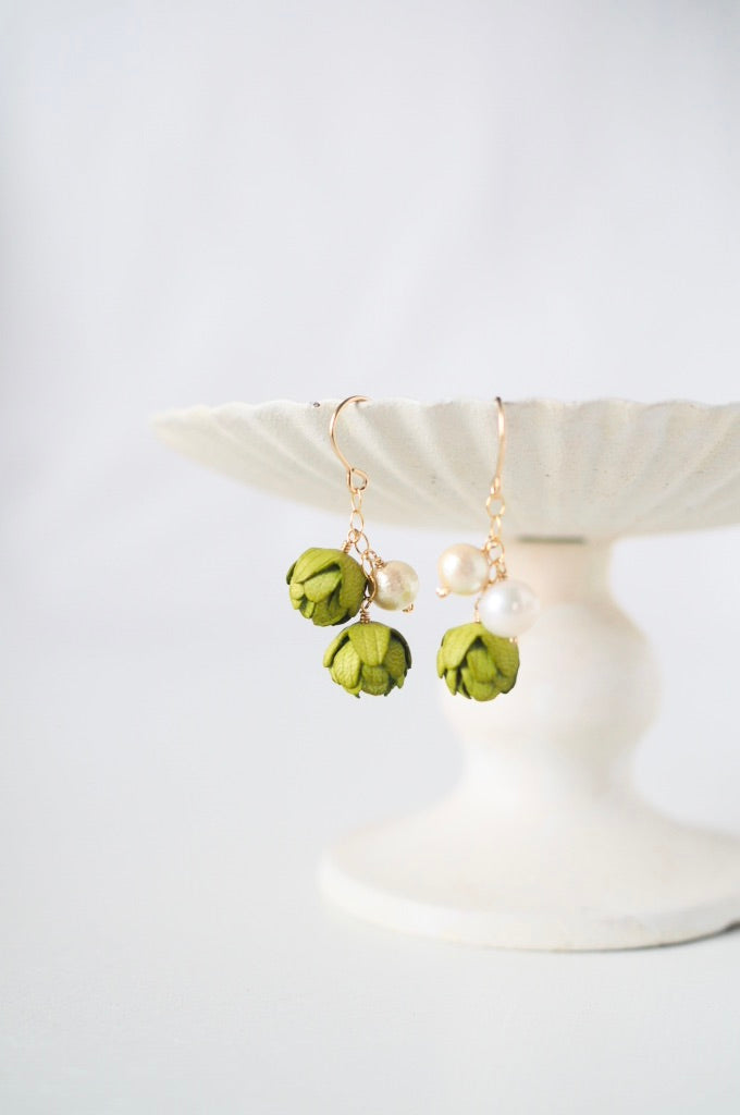 14kgf Bouton Pearl ピアス/イヤリング