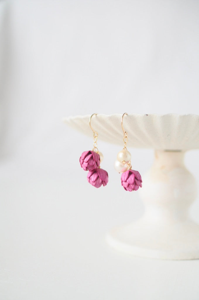 14kgf Bouton Pearl ピアス/イヤリング