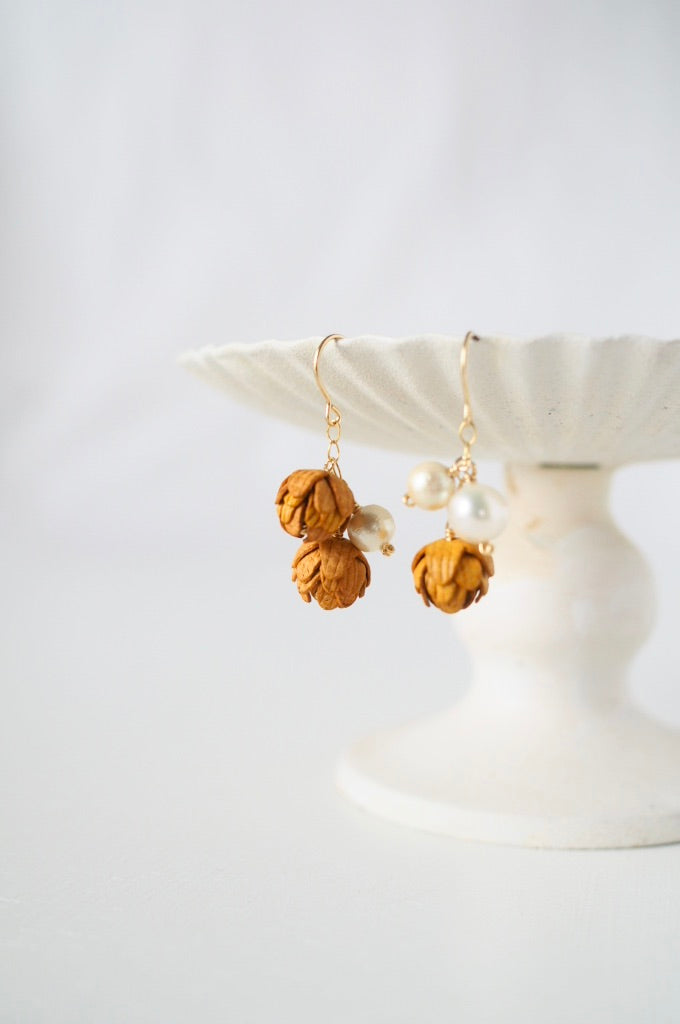 14kgf Bouton Pearl ピアス/イヤリング