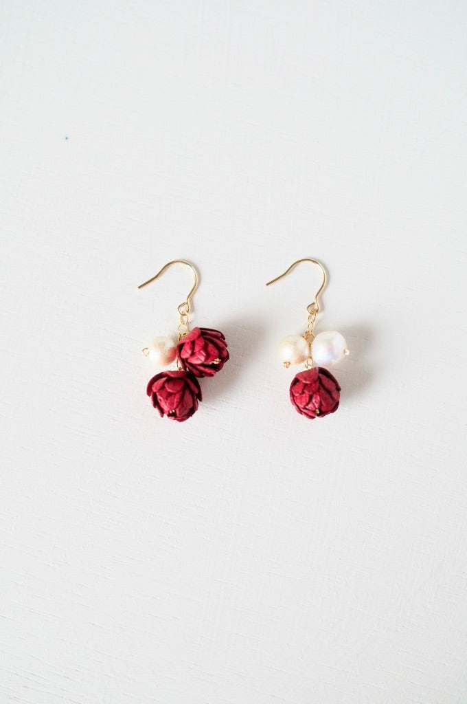 14kgf Bouton Pearl ピアス/イヤリング