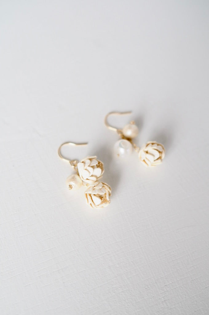 14kgf Bouton Pearl ピアス/イヤリング