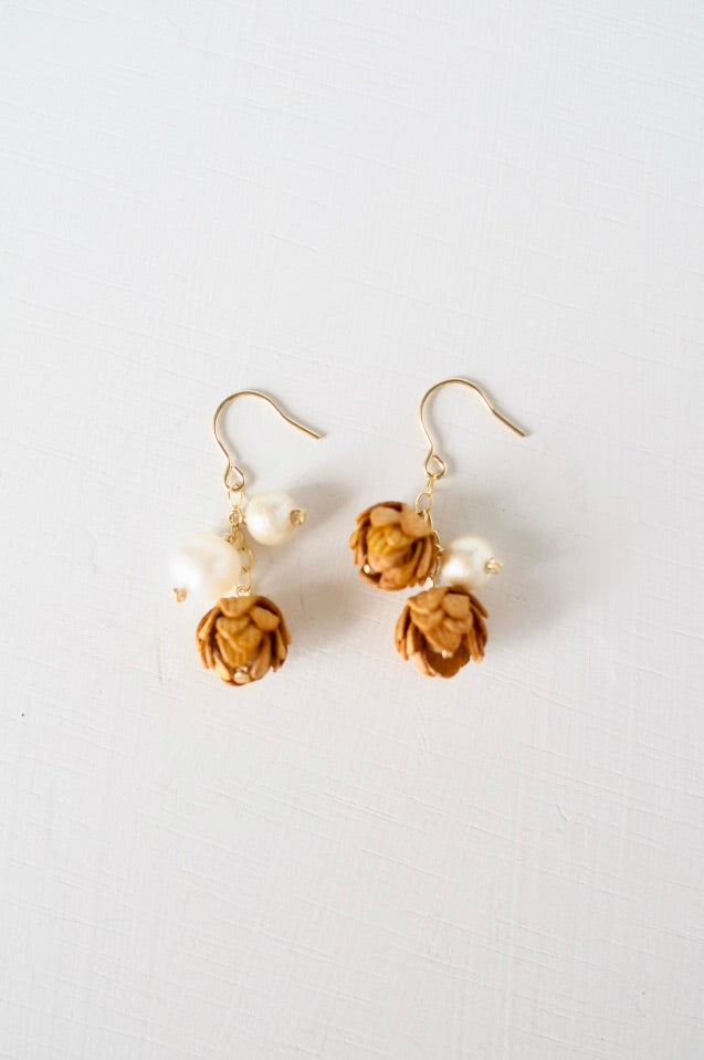 14kgf Bouton Pearl ピアス/イヤリング